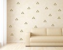 Empty Triangle Pattern Wall Decal Nursery Modern Vinyl Sticker